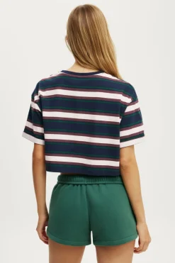 Cropped Graphic Active Tee