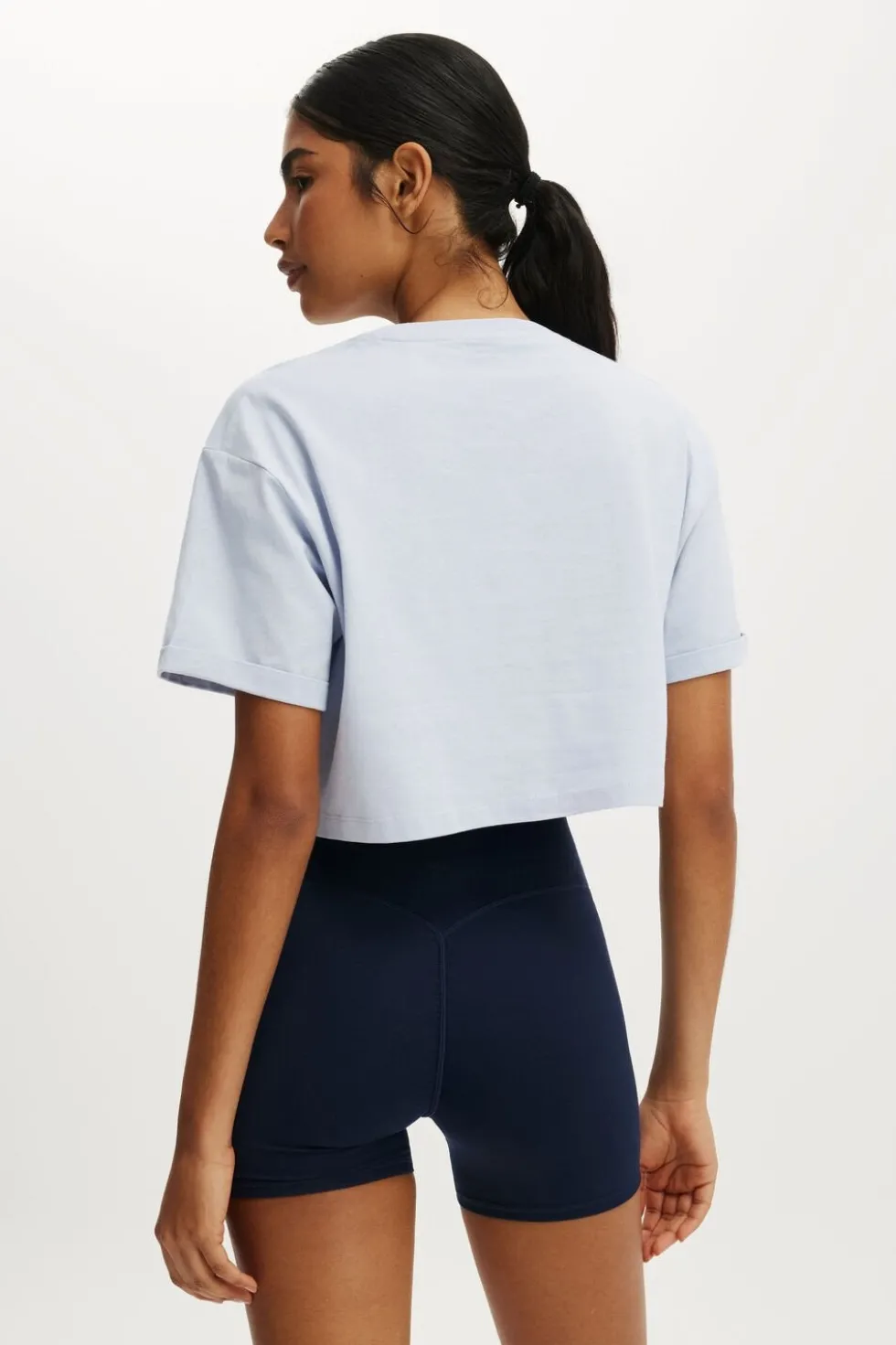 Cropped Graphic Active Tee