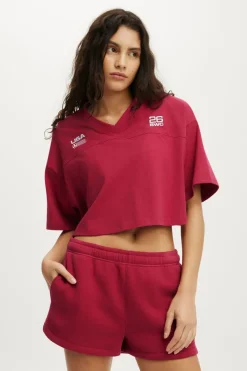 Cropped Graphic Sporty Tee
