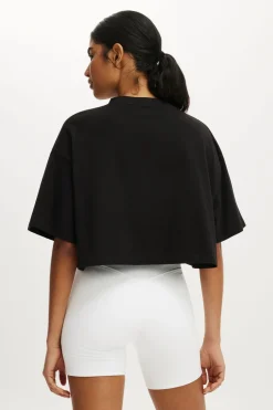 Cropped Graphic Sporty Tee