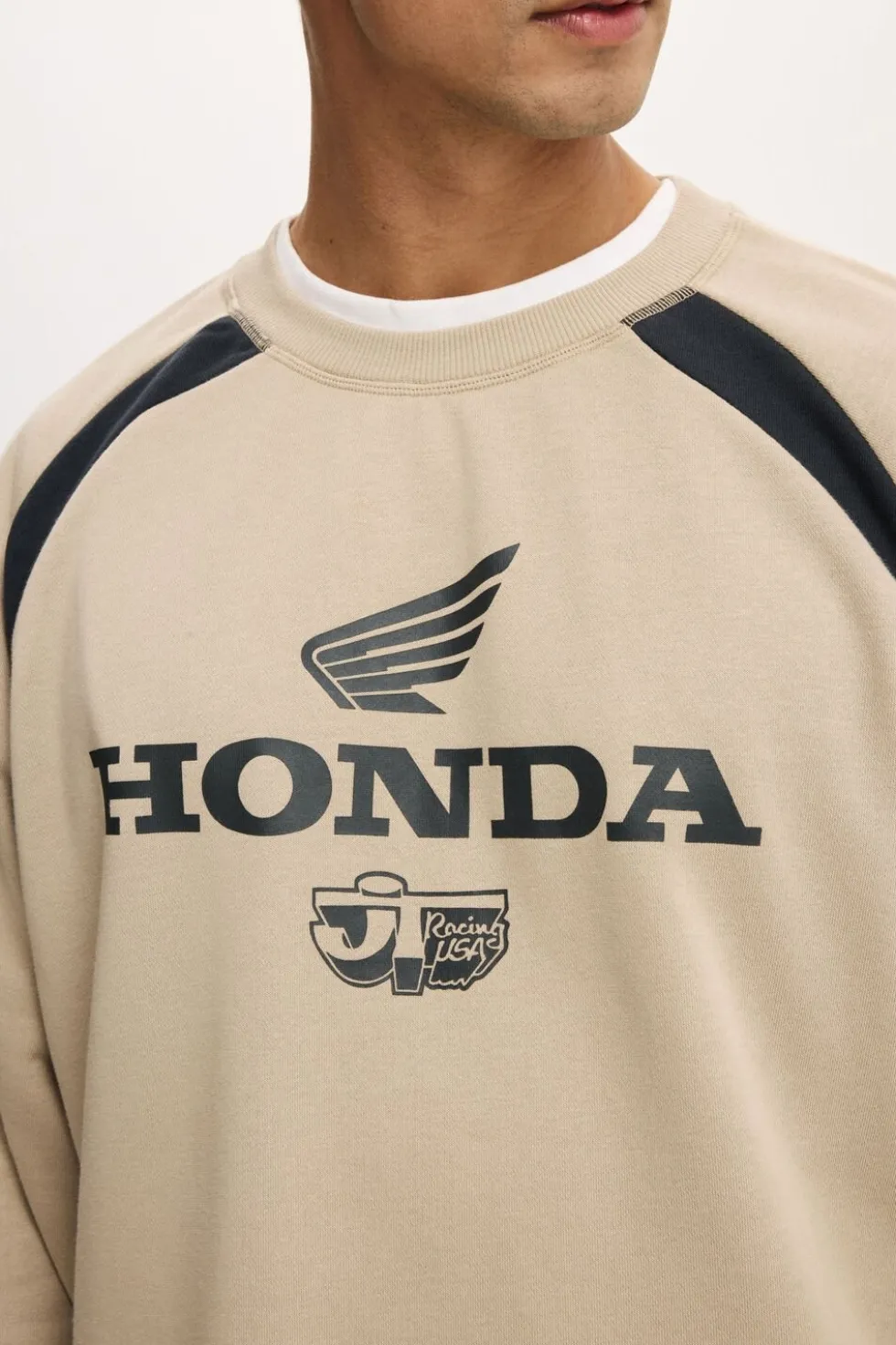 Cropped Honda Jt Racing Crew Fleece