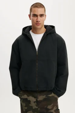 Cropped Hooded Bomber