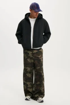 Cropped Hooded Bomber