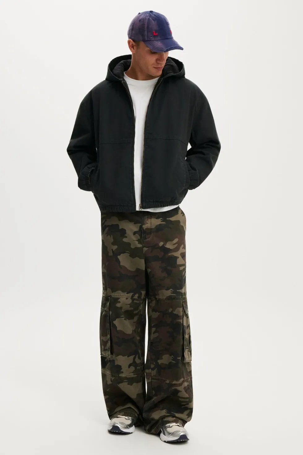 Cropped Hooded Bomber