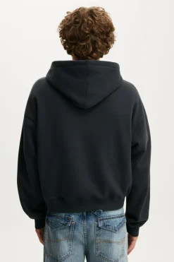 Cropped Zip Up Hoodie