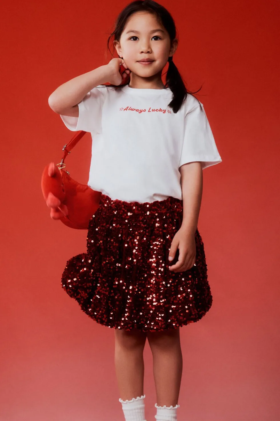 Daisy Embellished Bow Bubble Skirt
