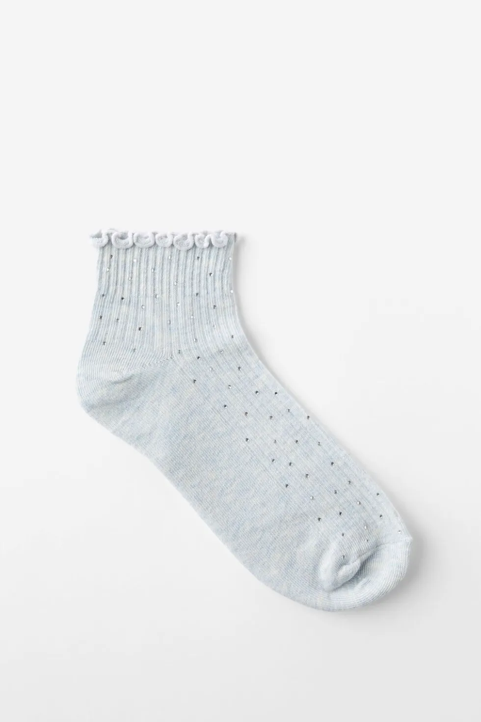 Diamante Frill Ankle Sock