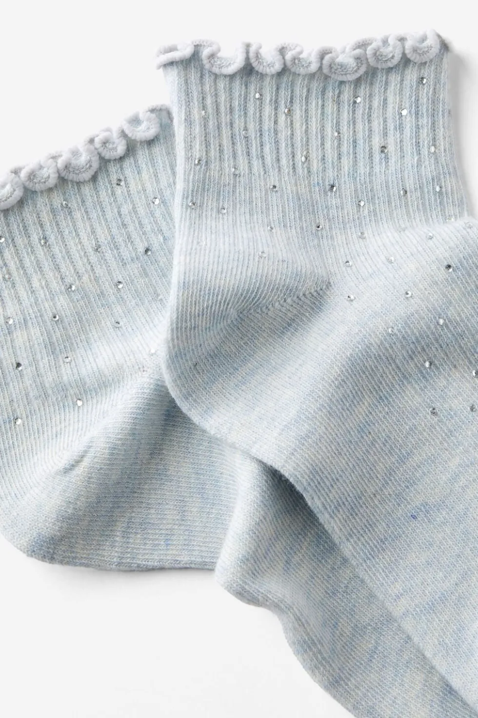 Diamante Frill Ankle Sock