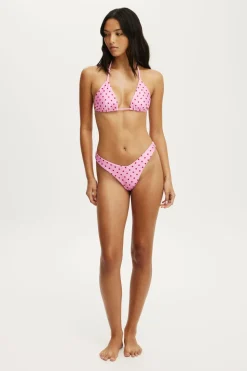 Dip Front High Side Brazilian Bikini Bottom