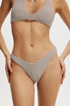 Dip Front High Side Brazilian Bikini Bottom
