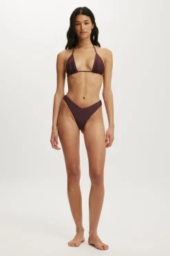 Dip Front High Side Brazilian Bikini Bottom