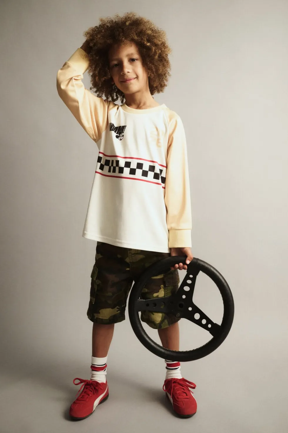 Disney Mickey Mouse Long Sleeve Poly Tee