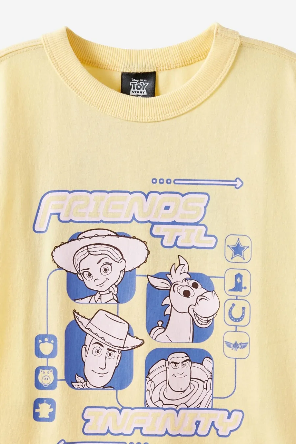 Disney Pixar Toy Story Drop Shoulder Short Sleeve Tee
