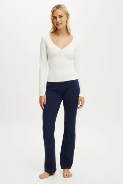 Dreamy Soft Henley Long Sleeve