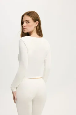 Dreamy Soft Henley Long Sleeve