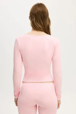 Dreamy Soft Henley Long Sleeve