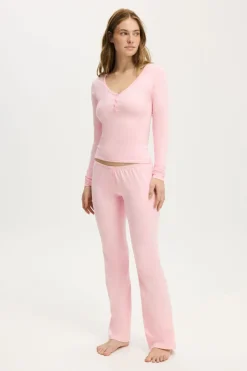 Dreamy Soft Henley Long Sleeve