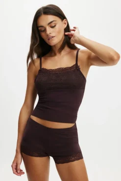 Dreamy Soft Lace Overlay Cami