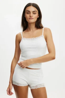 Dreamy Soft Lace Overlay Cami