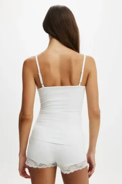 Dreamy Soft Lace Overlay Cami