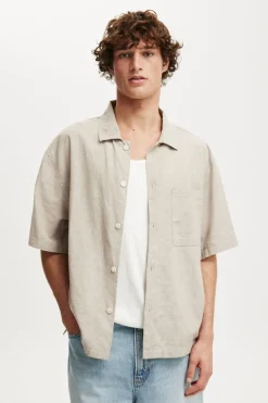 Eli Linen Blend Short Sleeve Shirt