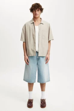 Eli Linen Blend Short Sleeve Shirt