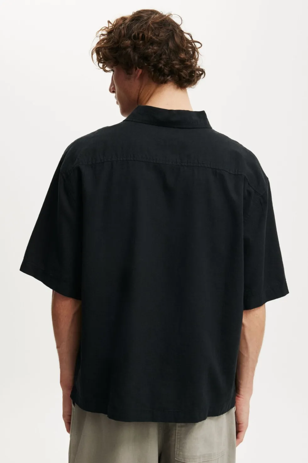 Eli Linen Blend Short Sleeve Shirt