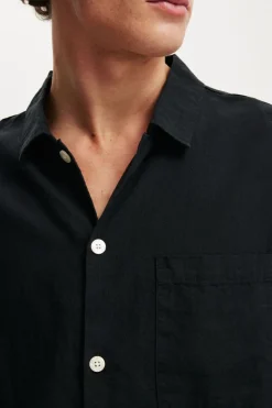 Eli Linen Blend Short Sleeve Shirt