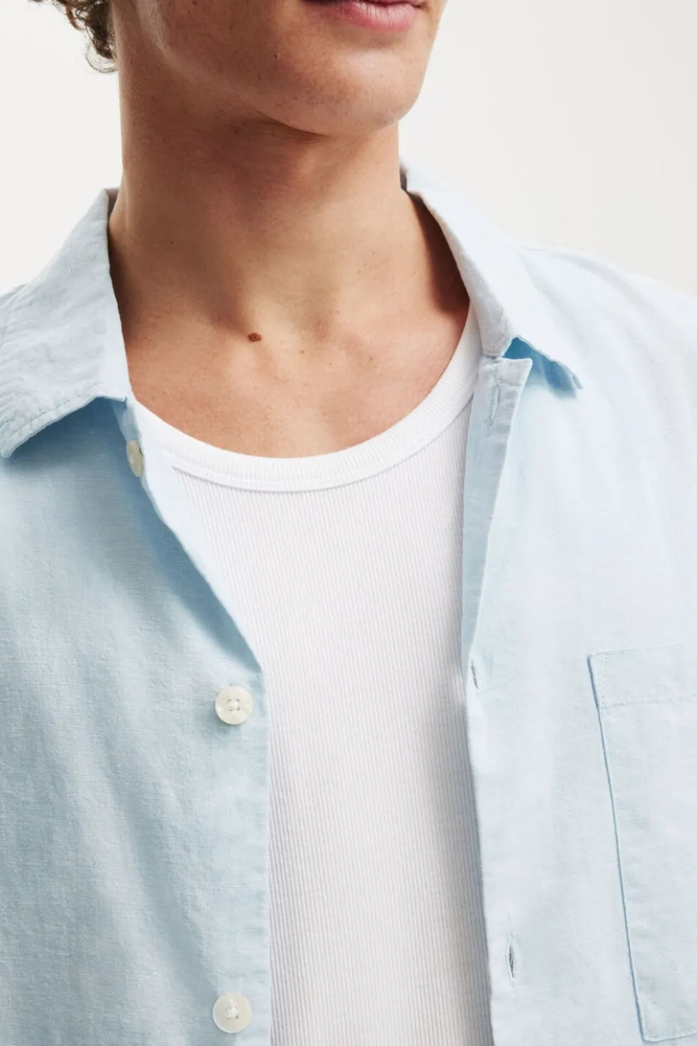 Eli Linen Blend Short Sleeve Shirt