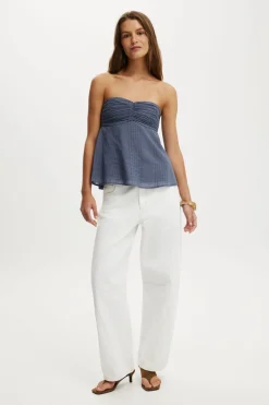 Ellie Strapless Babydoll Top