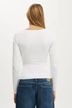 Everyday Smooth Scoop Neck Long Sleeve