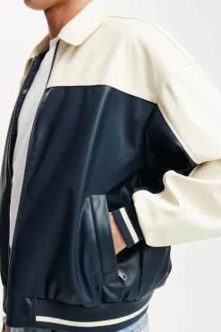 Faux Leather Western Jacket