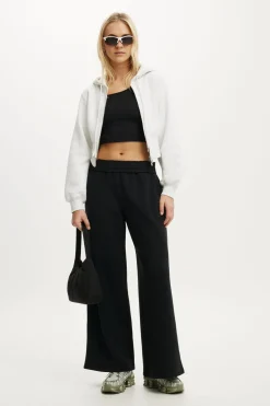 Fleece Wide Leg Sweatpant