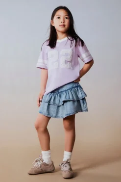 Frill Denim Skirt