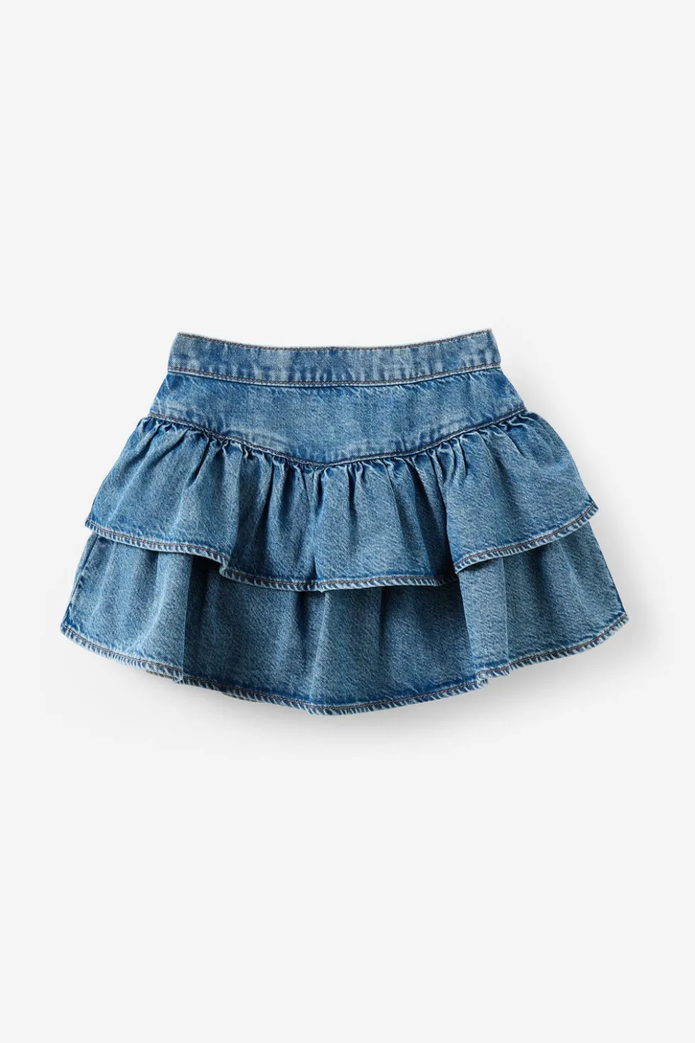 Frill Denim Skirt