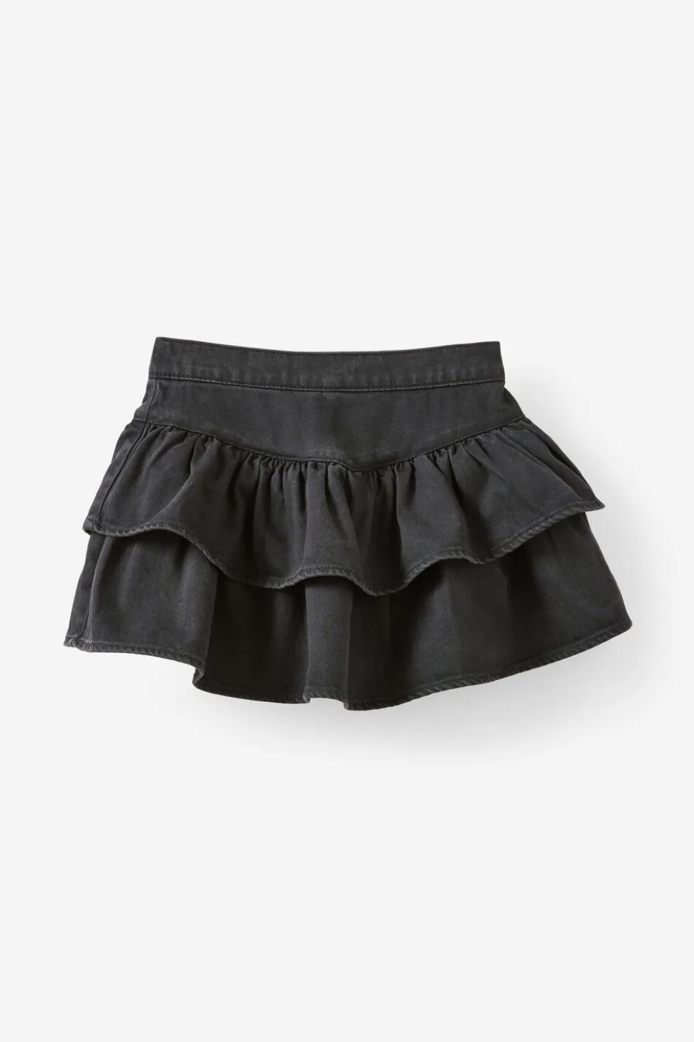 Frill Denim Skirt