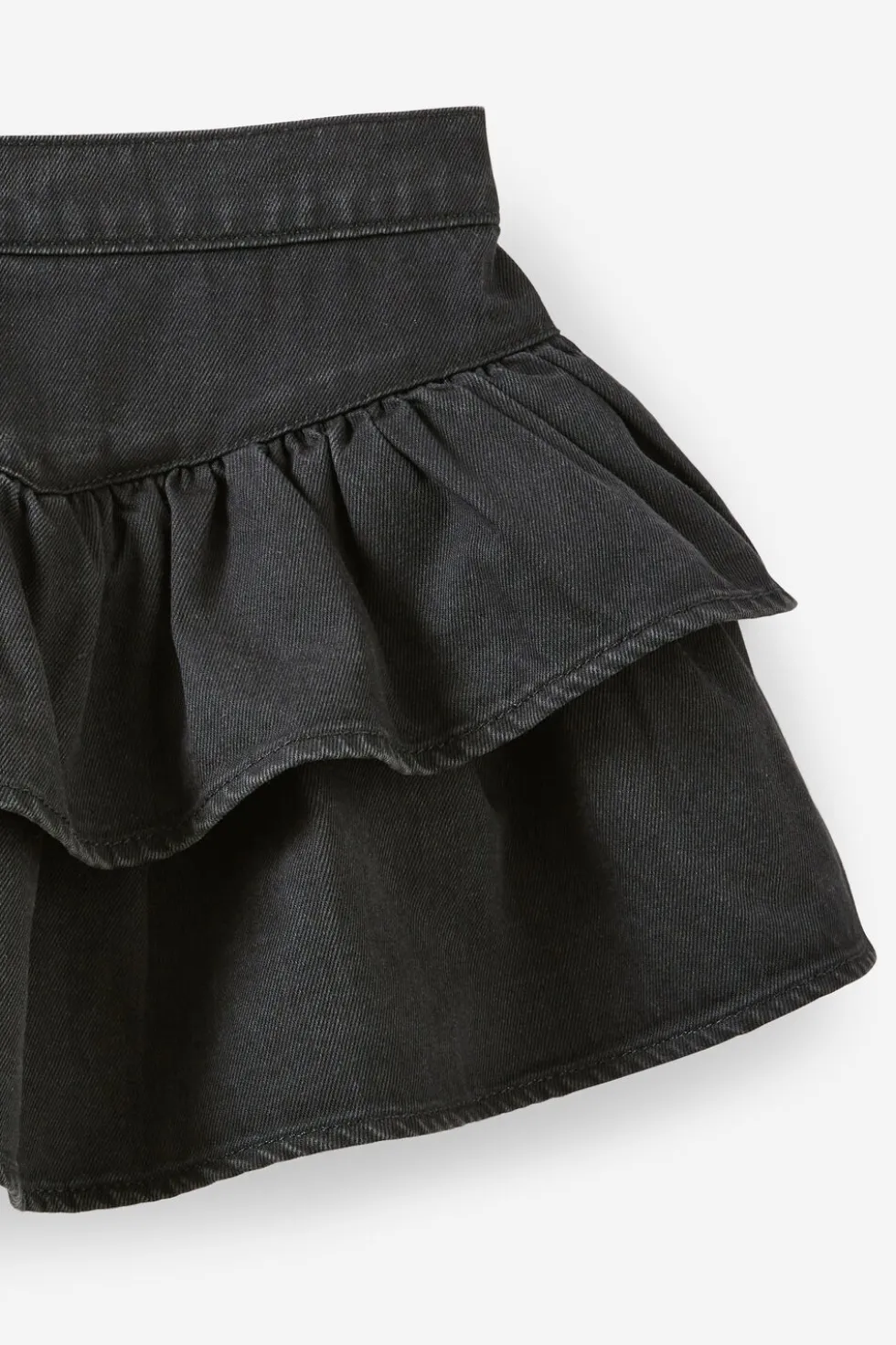 Frill Denim Skirt