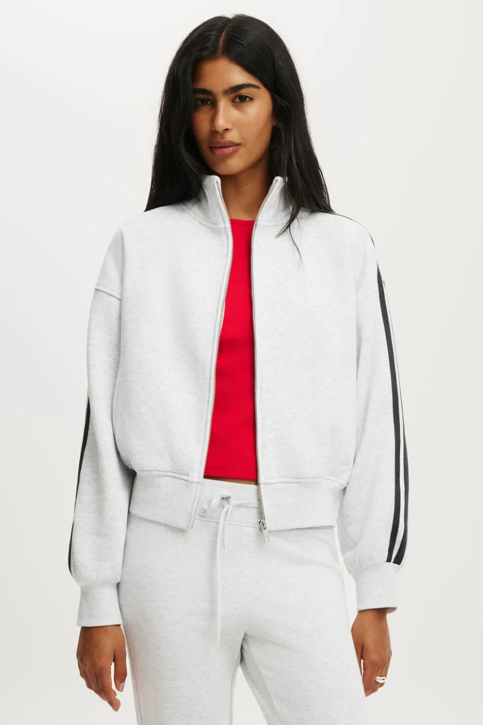 Funnel Neck Fleece Zip Through
