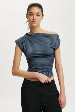 Georgie Off Shoulder Short Sleeve