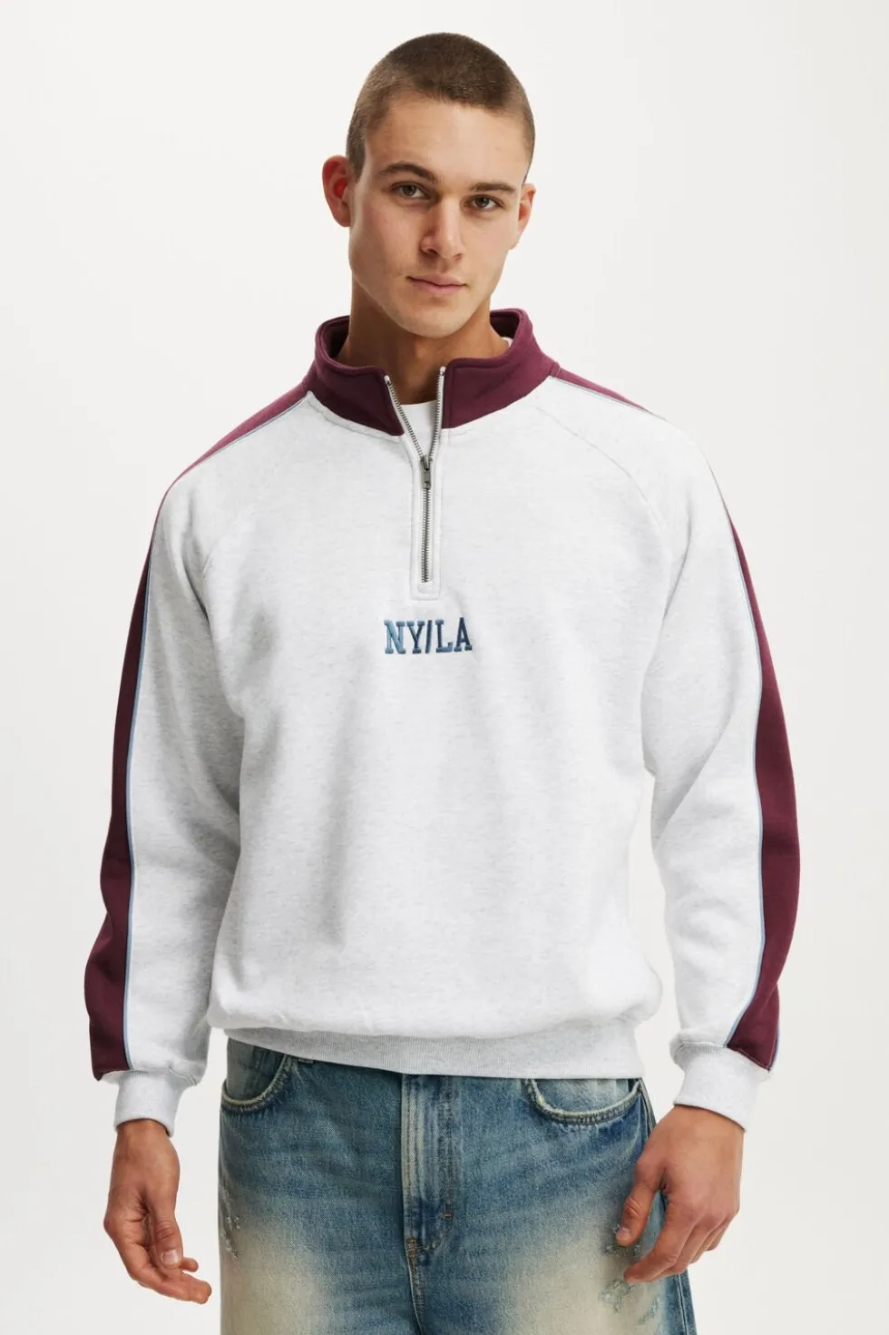 Graphic 1/4 Zip Fleece