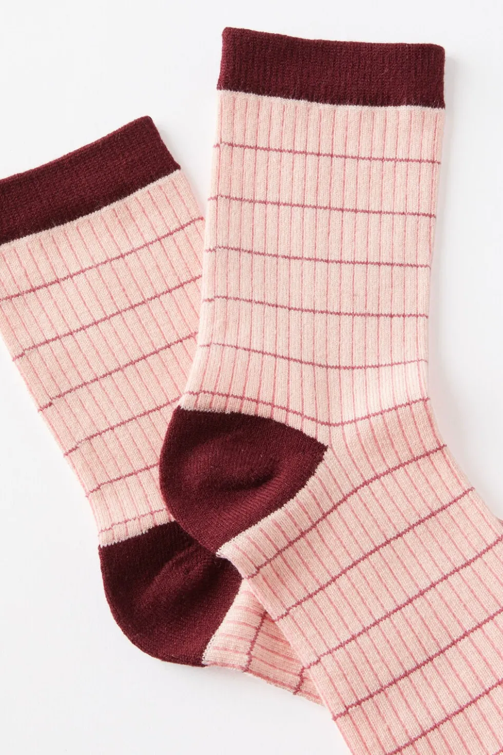 Grid Pattern Crew Sock