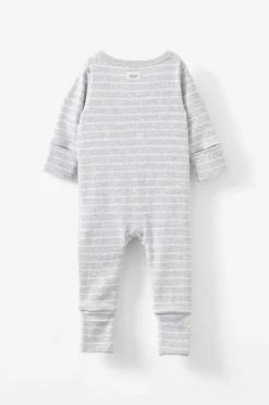 Growie Long Sleeve Rib All In One Romper
