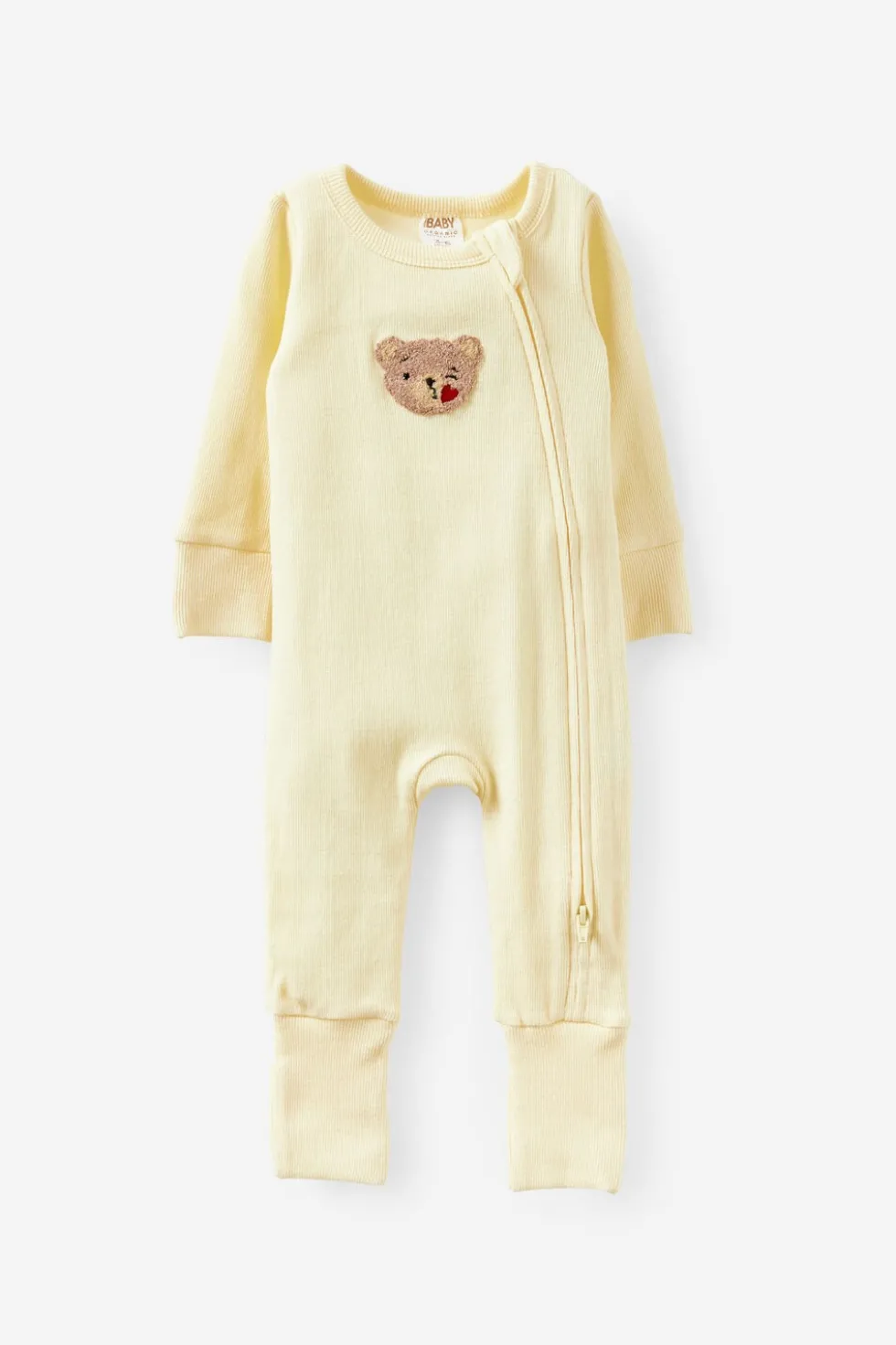 Growie Long Sleeve Rib All In One Romper