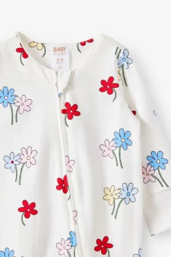 Growie Long Sleeve Zip All In One Romper