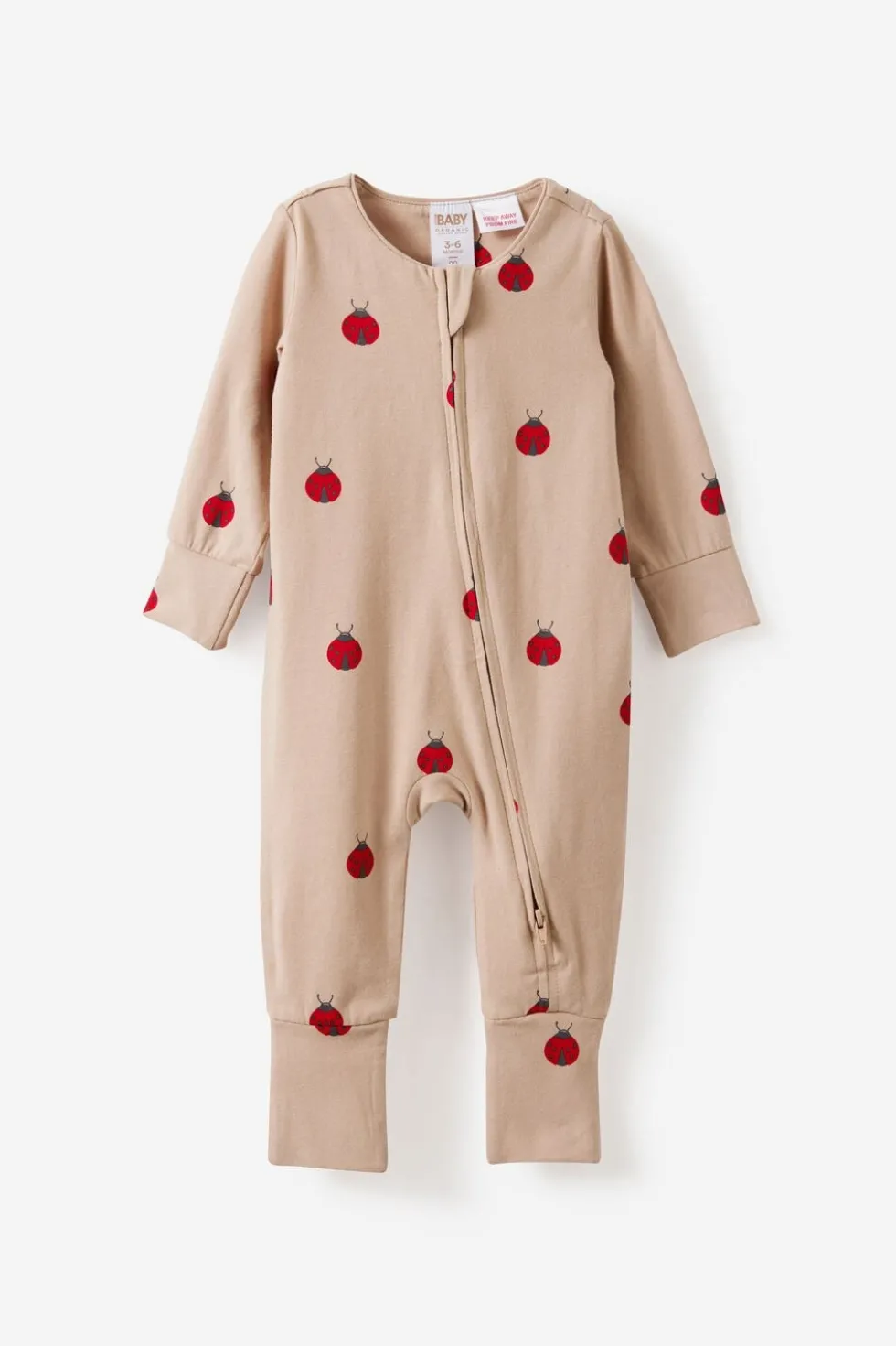 Growie Long Sleeve Zip All In One Romper