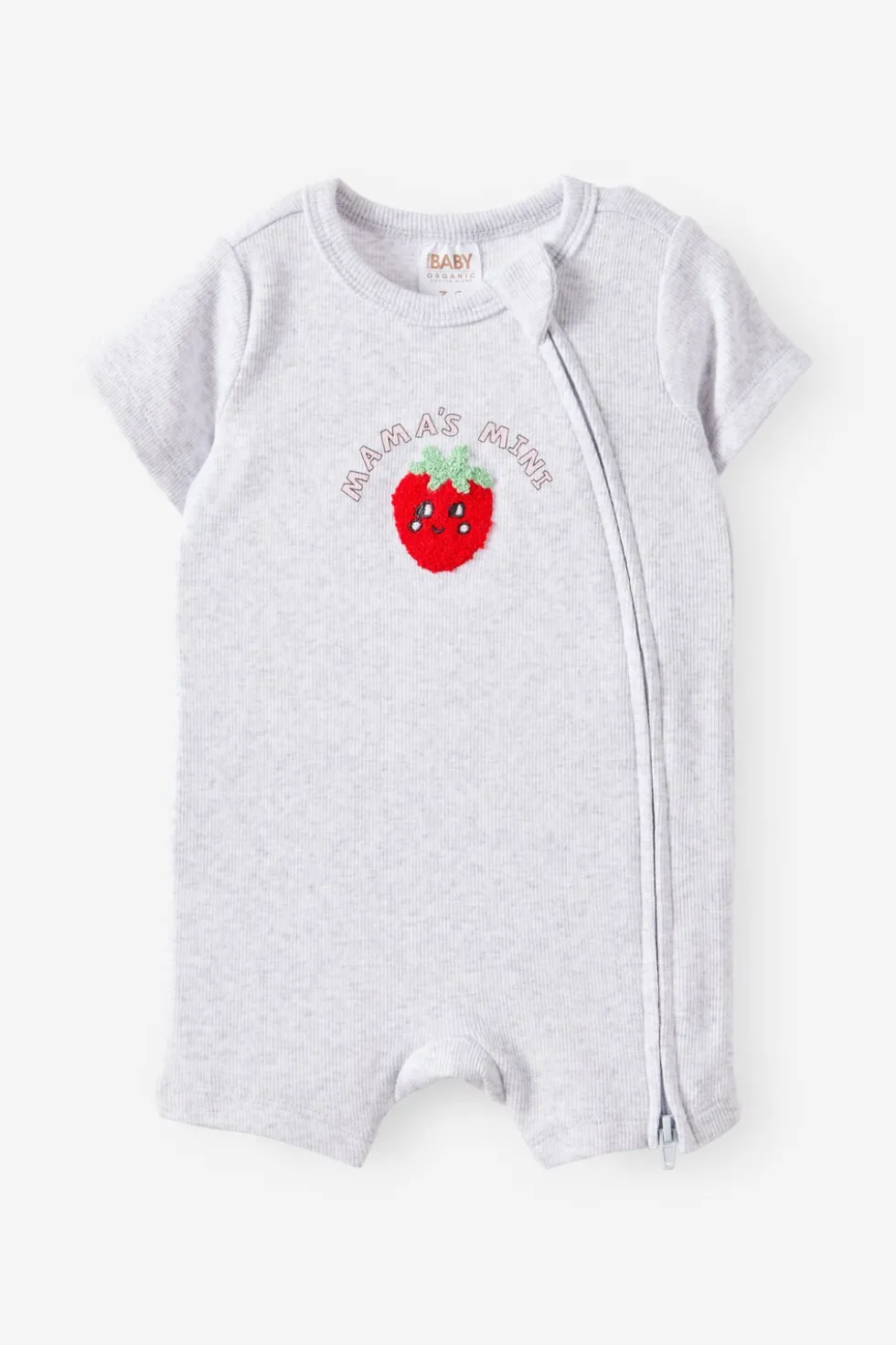 Growie Short Sleeve Zip All In One Romper