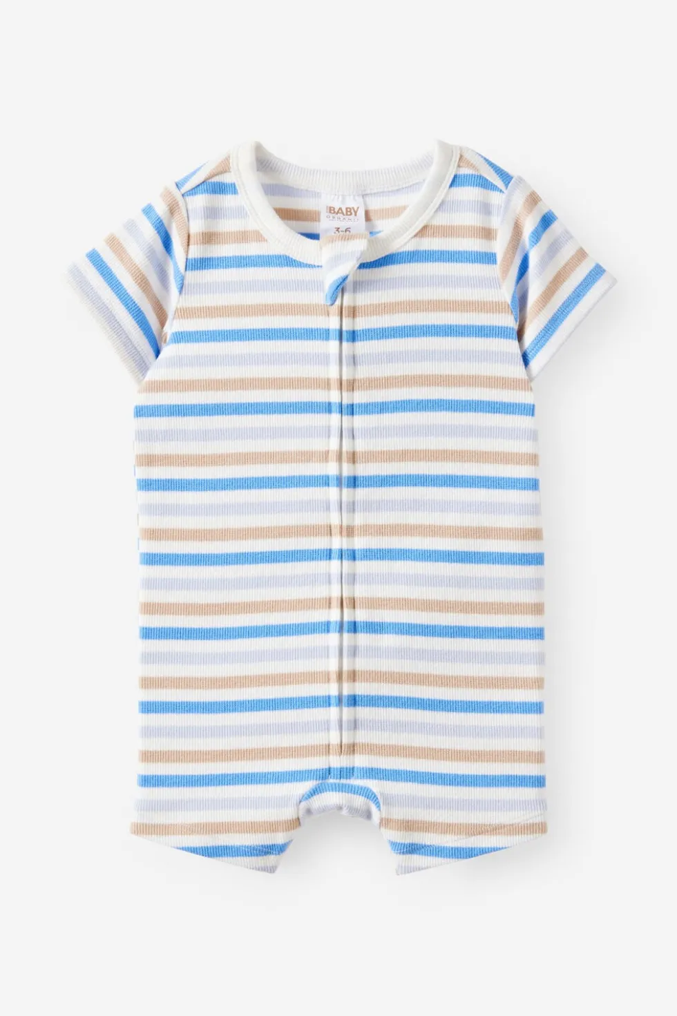 Growie Short Sleeve Zip All In One Romper