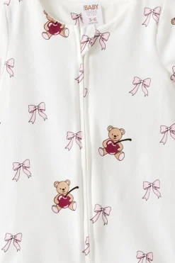 Growie Short Sleeve Zip All In One Romper
