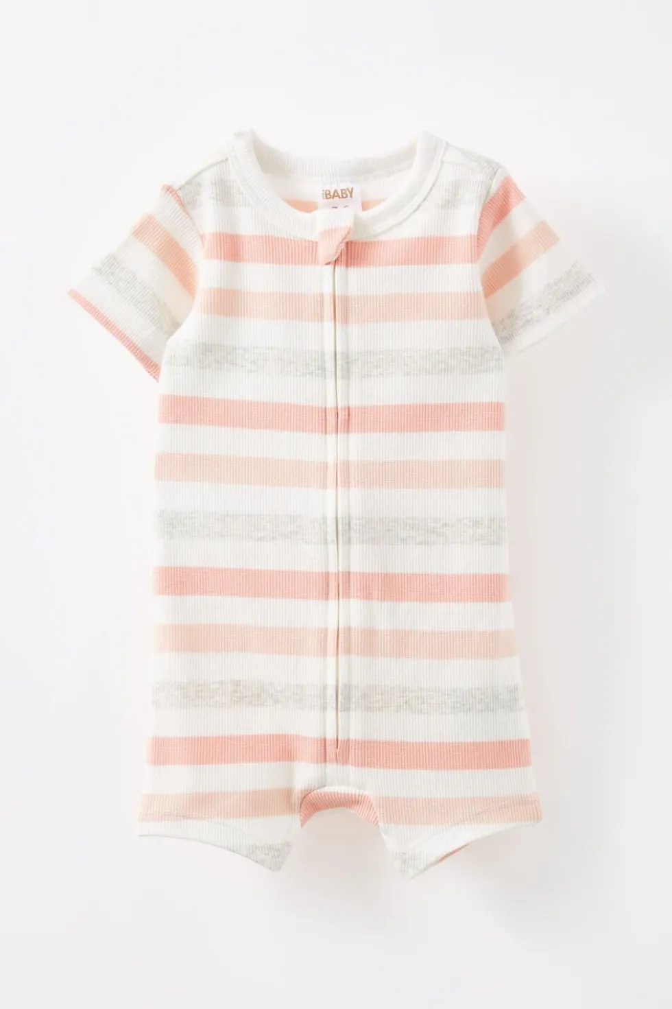 Growie Short Sleeve Zip All In One Romper