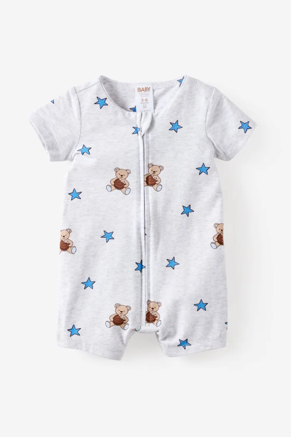 Growie Short Sleeve Zip All In One Romper